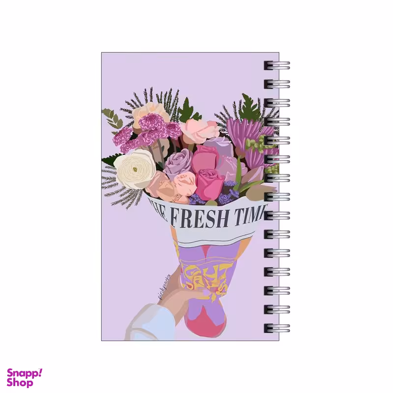 دفترچه یادداشت مدل to do list طرح دسته گل کد 1346029