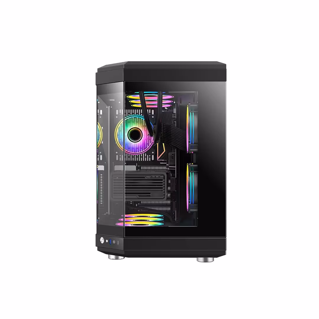 کیس کامپیوتر گیم مکس Hype Black | آبتین مال 19 فروردین 1404