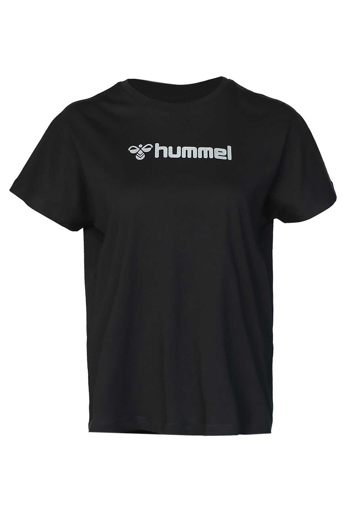 تی شرت مشکی زنانه سیاه Arwid Fuchsia 911636 2219 hummel