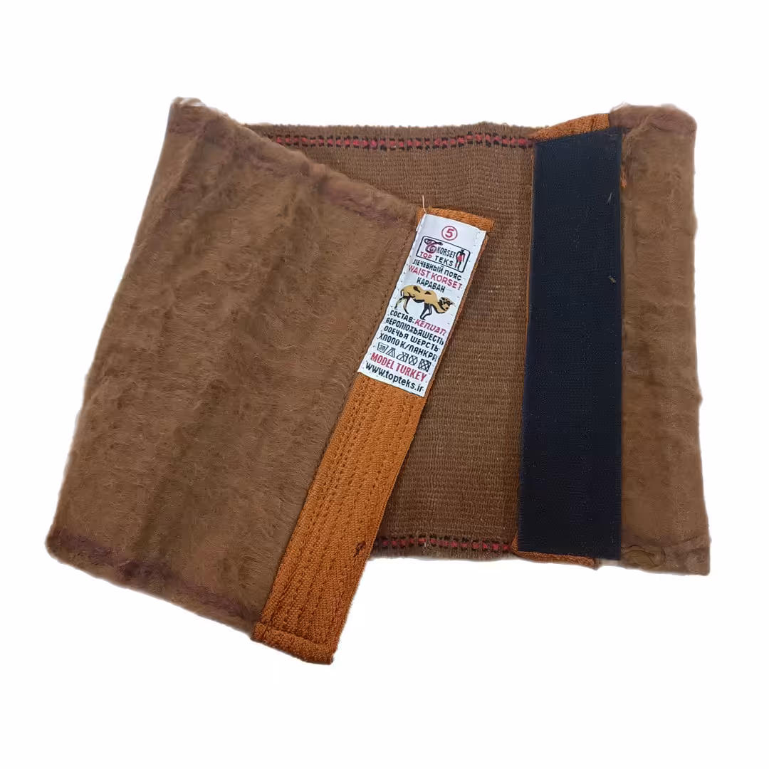 شکم بند و کلیه بند طبی شتری تاپ تکس مدل چسبی