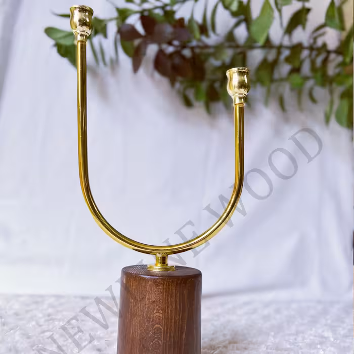 شعمدان چوبی دکوری -شمعدان دکوری -کادویی