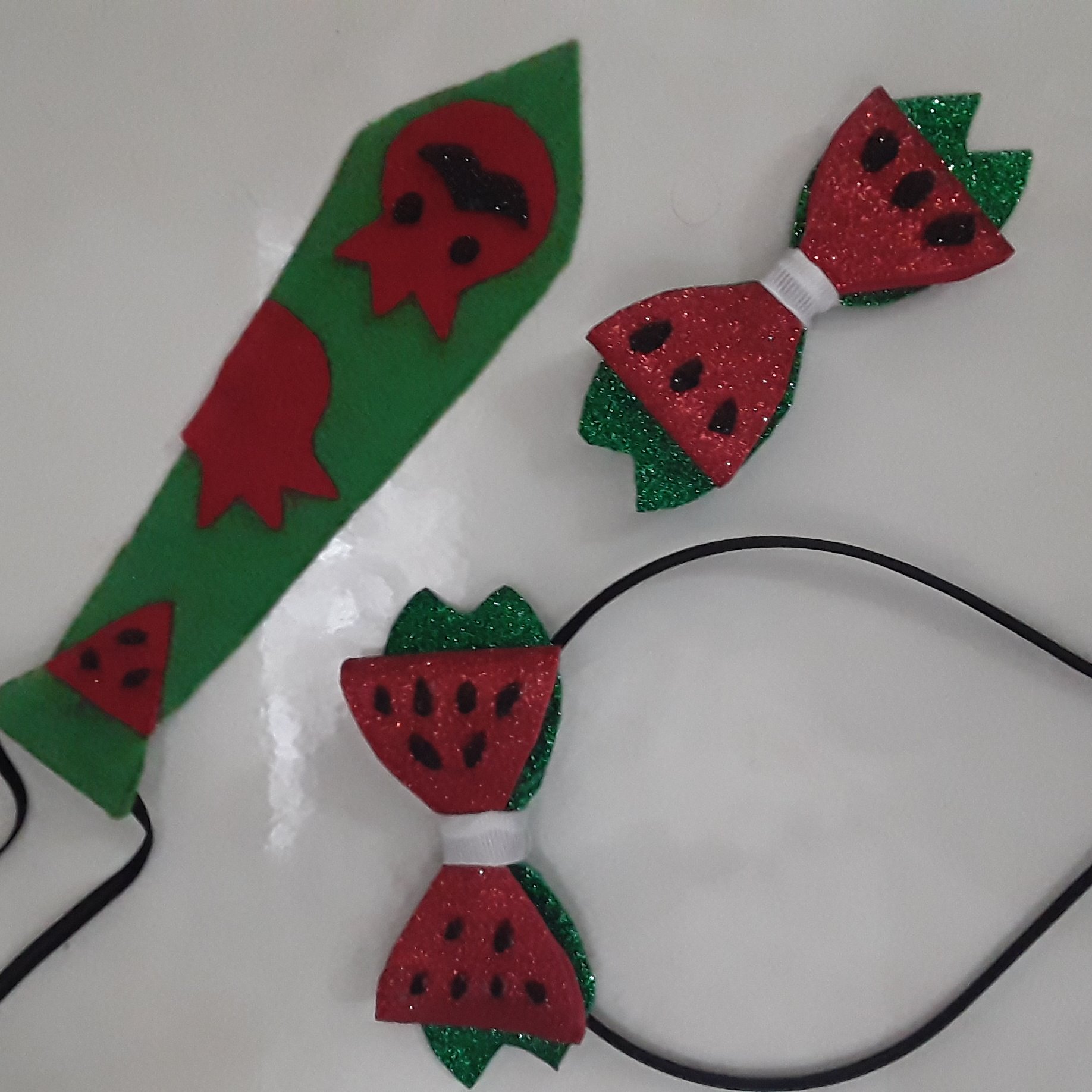 ست یلدایی گل سر تل و کراوات 