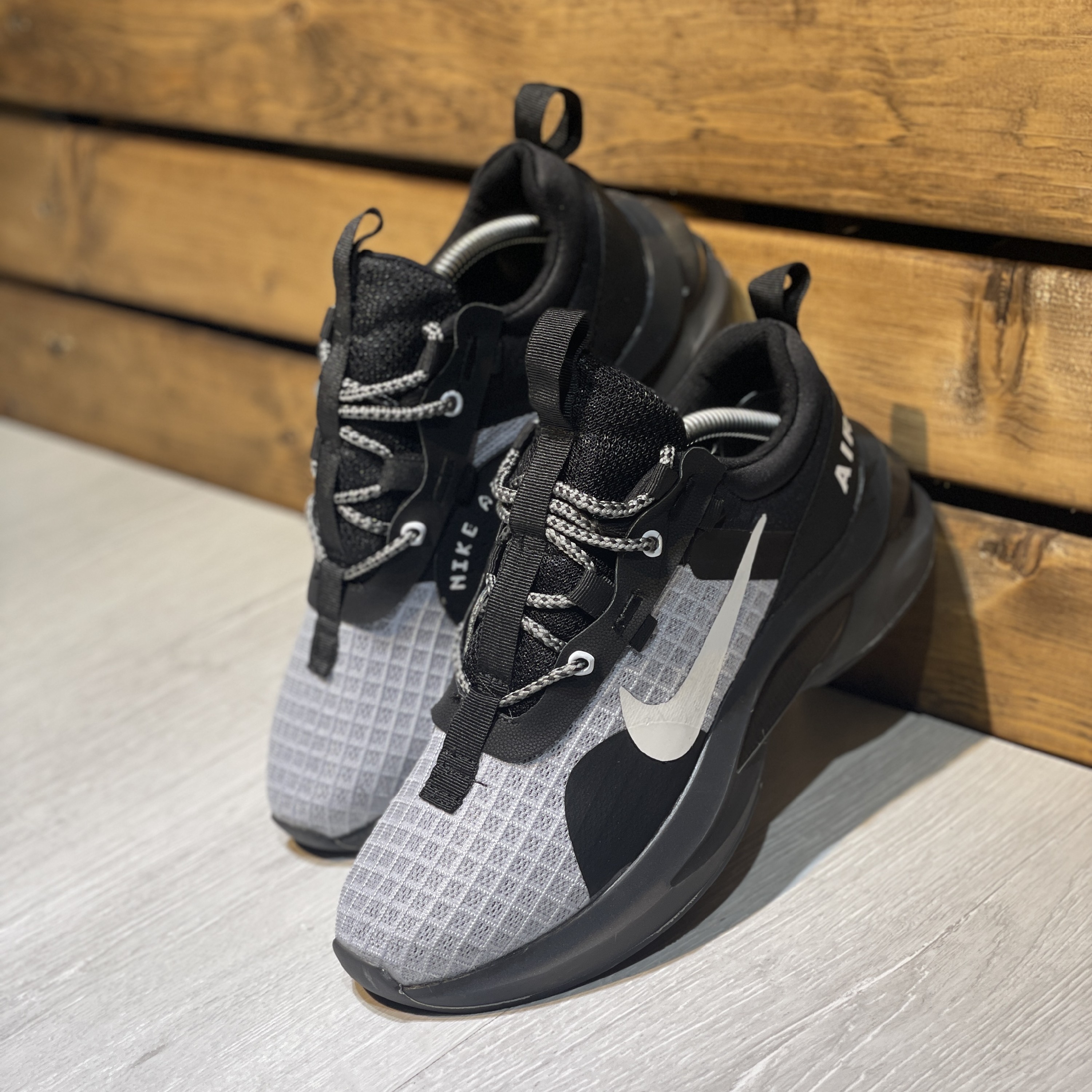 کتونی نایک مردانه اورجینال های کپی مشکی طوسی نایک ایر nike air 2023