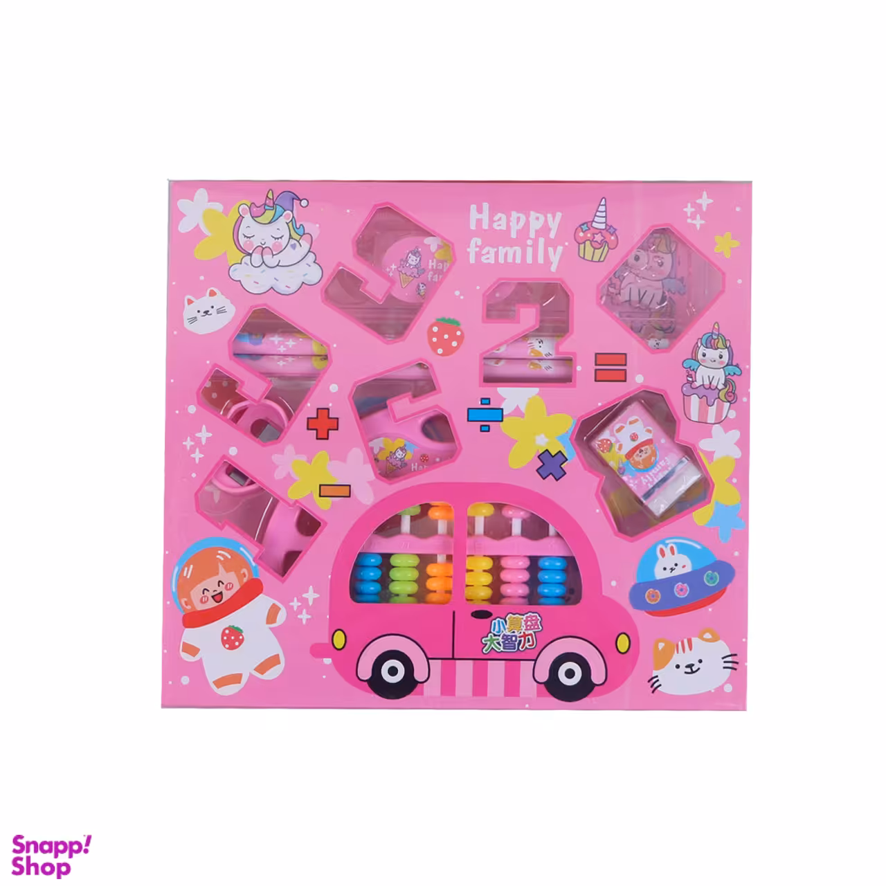 بسته لوازم تحریر چرتکه یونیکورن کد 1350