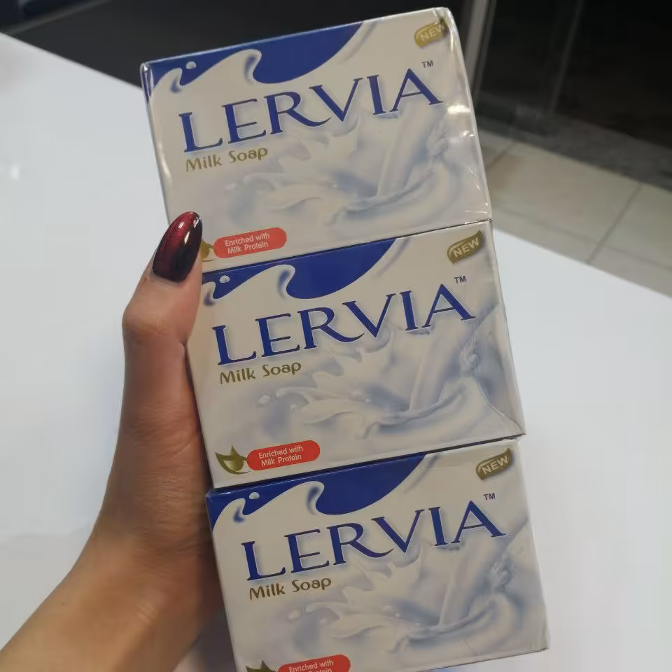 صابون شیر مدل لرویا محصول کشور  اندونزی وزن 90 گرم مرطوب کننده پوست 