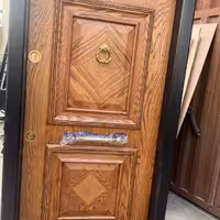 درب ضد سرقت مدل دو قاب رویه بلوط خود رنگ