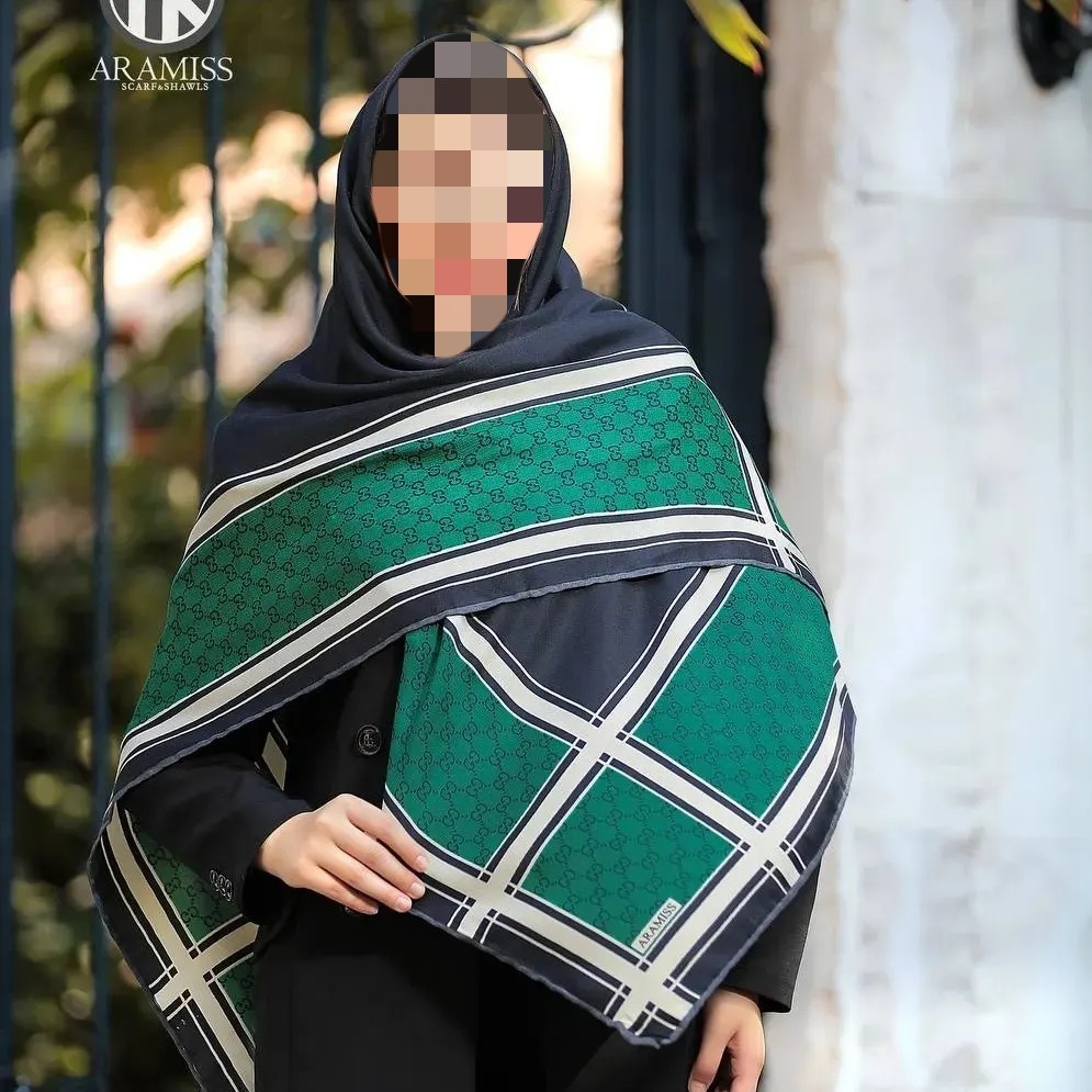 روسری نخی ژاکارد