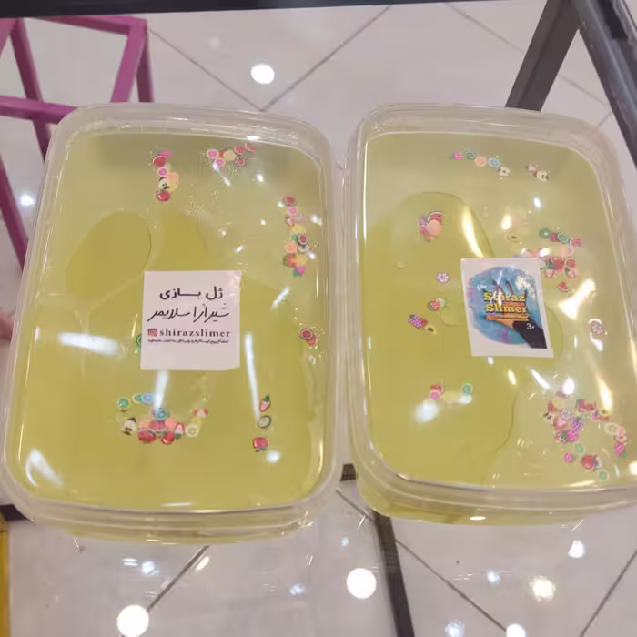 ژل اسلایم آدامسی بی‌رنگ 500گرمی