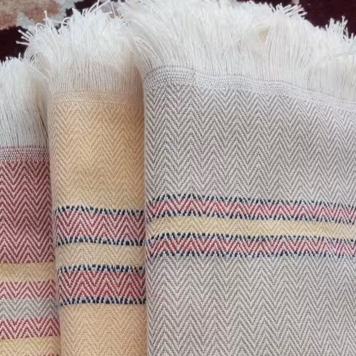 پک دو عددی حوله دستباف در انواع رنگ