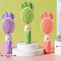 مینی فن شارژی (مینی پنکه رومیزی) تک سرعت طرح کیتی