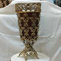 سطل دستمال گردعینکی کوتاه برنز کد1003040