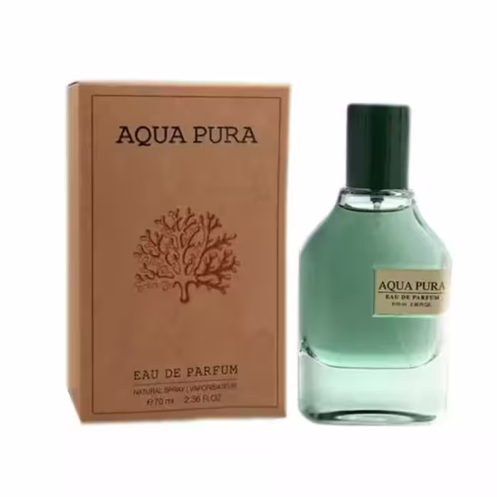 ادکلن فراگرنس ورد آکوا پورا Fragrance World Aqua Pura رایحه مگاماره مشابه ادکلن مگاماره megamare اودکلن مگاماره Megamare