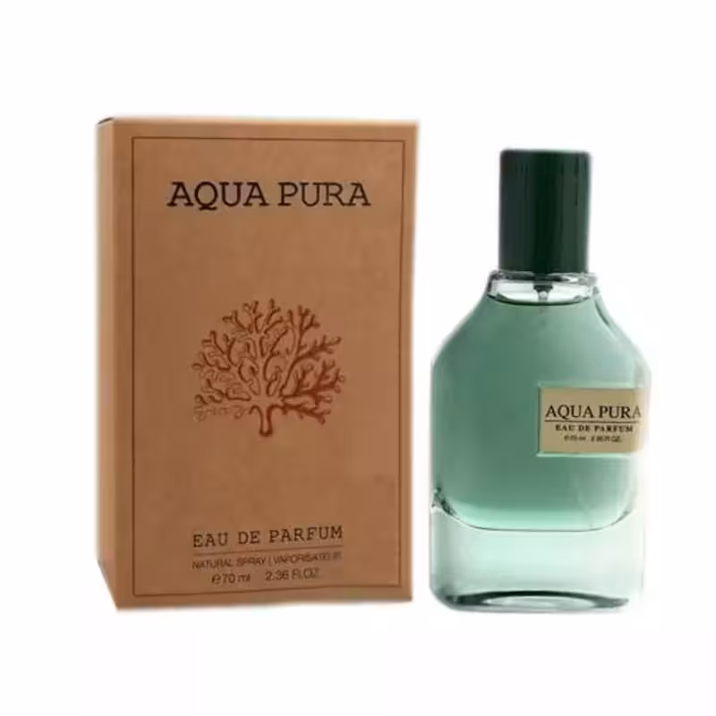 ادکلن فراگرنس ورد آکوا پورا Fragrance World Aqua Pura رایحه مگاماره مشابه ادکلن مگاماره megamare اودکلن مگاماره Megamare