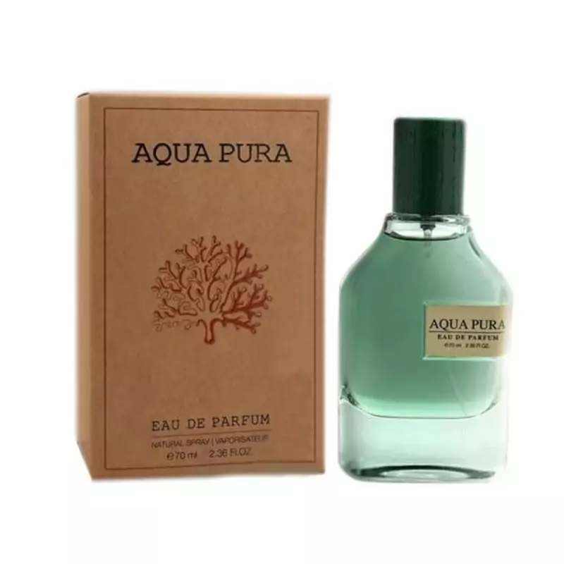 ادکلن فراگرنس ورد آکوا پورا Fragrance World Aqua Pura رایحه مگاماره مشابه ادکلن مگاماره megamare اودکلن مگاماره Megamare