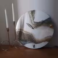  ساعت  رزینی طرح روسی.سبزو طلایی