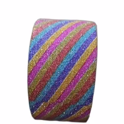 چسب فانتزی رنگین کمانی اکلیل دار 4ونیم سانتی