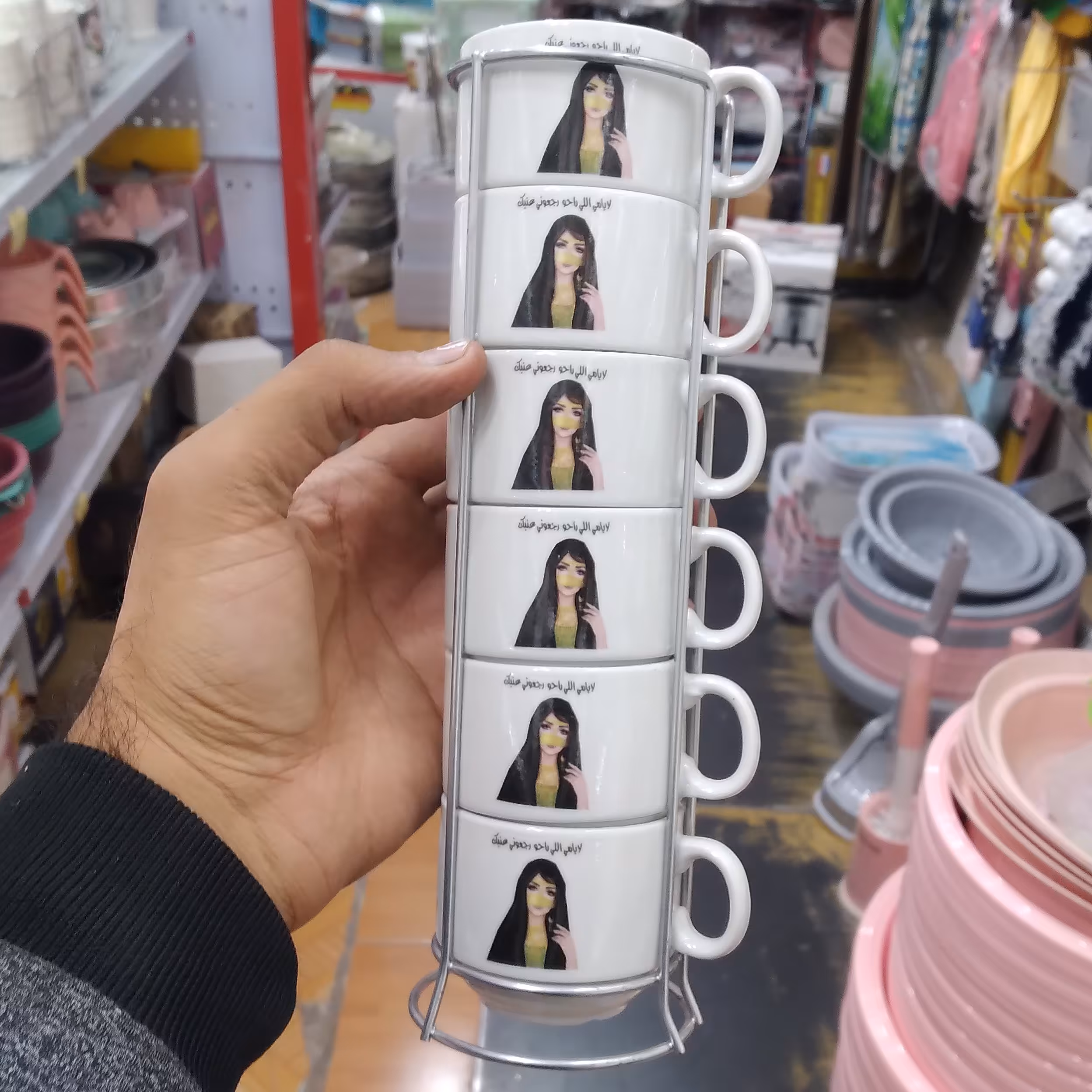 لیوان قهوه خوری استند دار