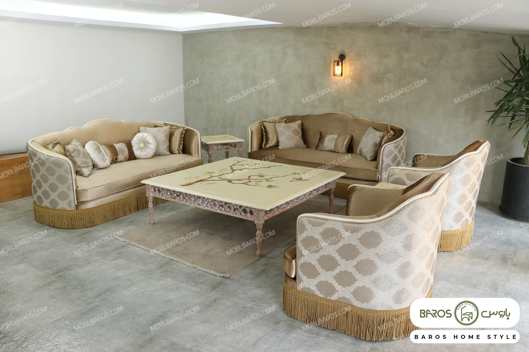 مبل راحتی شیک 8 نفره صبا کد 4