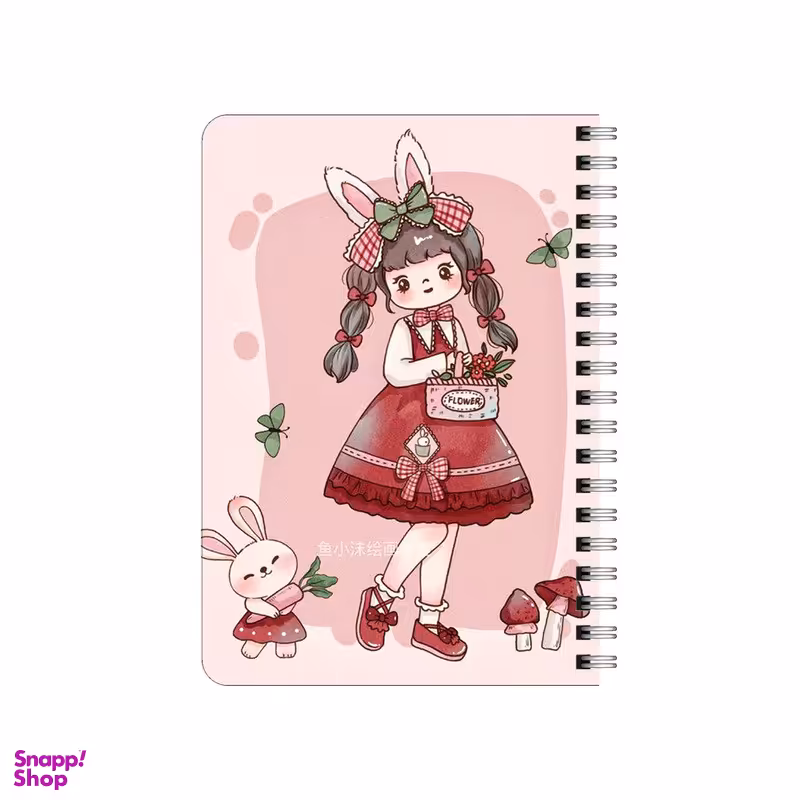 دفترچه یادداشت بامبیلیپ مدل چوبی طرح دختر خرگوشی کد 0125678