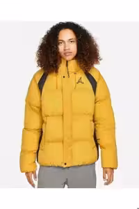 کاپشن ورزشی زرد مردانه پافر جردن Essentials اورجینال Nike