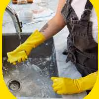 دستکش آشپزخانه دستکش خانگی دستکش پلاستیکی دستکش ظرفشویی سایز کوچک و متوسط