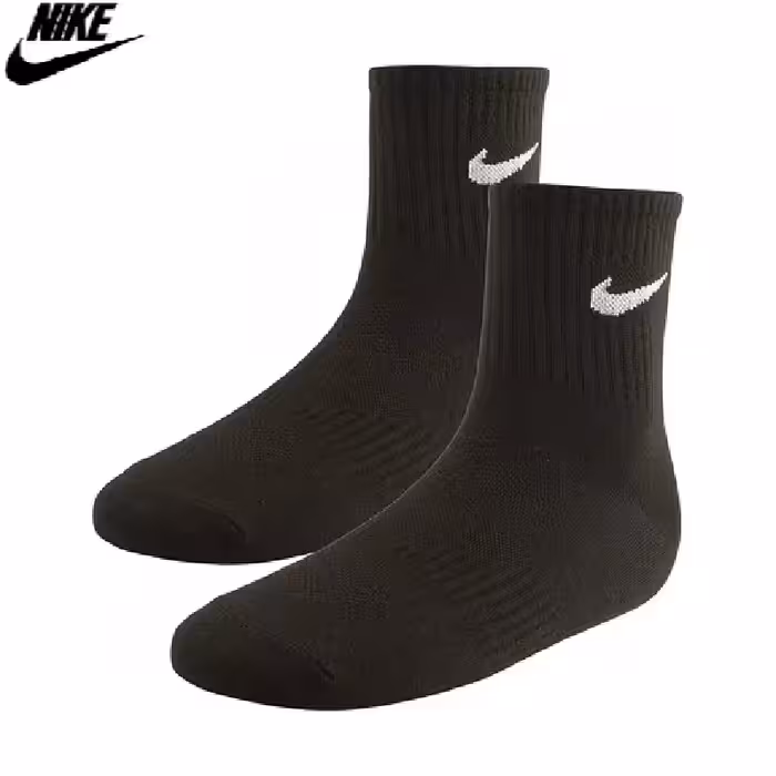 جوراب ورزشی نایک نیم ساق H.P-01 ( مشکی )