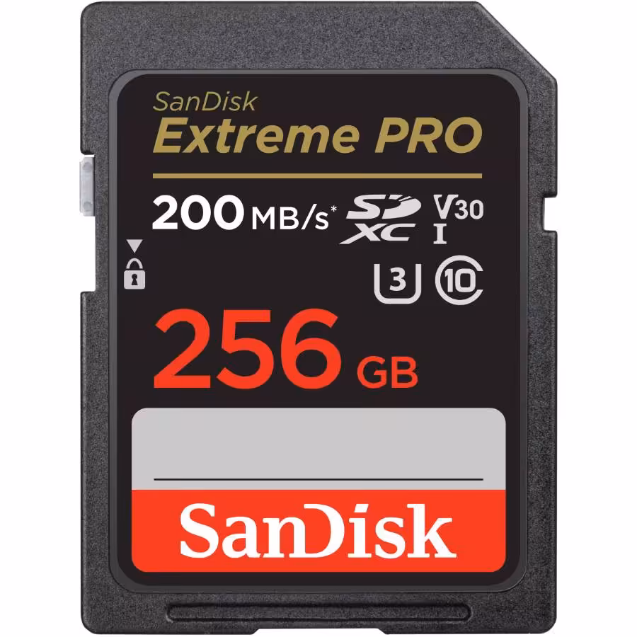 کارت حافظه سن دیسک SanDisk 256GB Extreme PRO SDXC Card 200MB/s