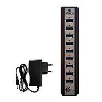هاب آداپتوردار 10 پورت USB2.0 مدل UH-10A