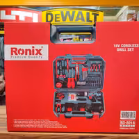 RS-8018  ست ترکیبی دریل چکشی شارژی 18 ولت دو باتری رونیکس 53 پارچه