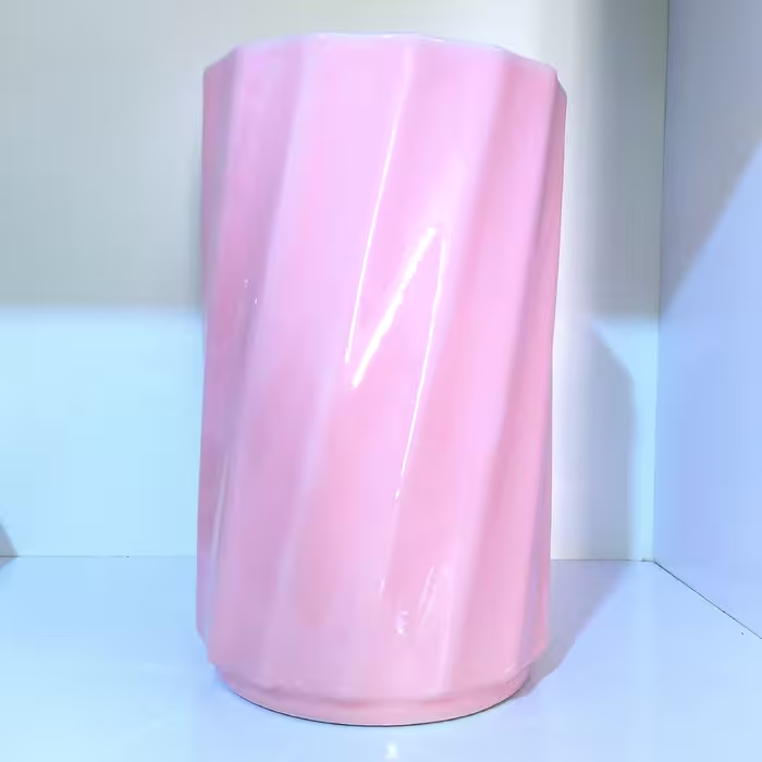 گلدان استوانه رنگی