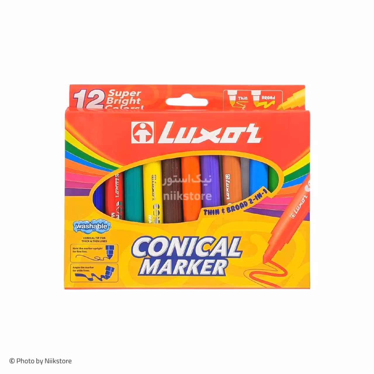 ماژیک نقاشی 12 رنگ کانیکال لاکسر