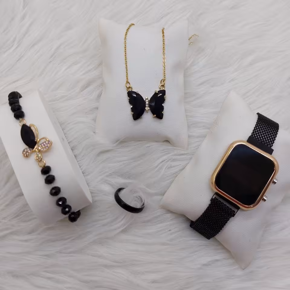 ست ساعت زنانه مشکی