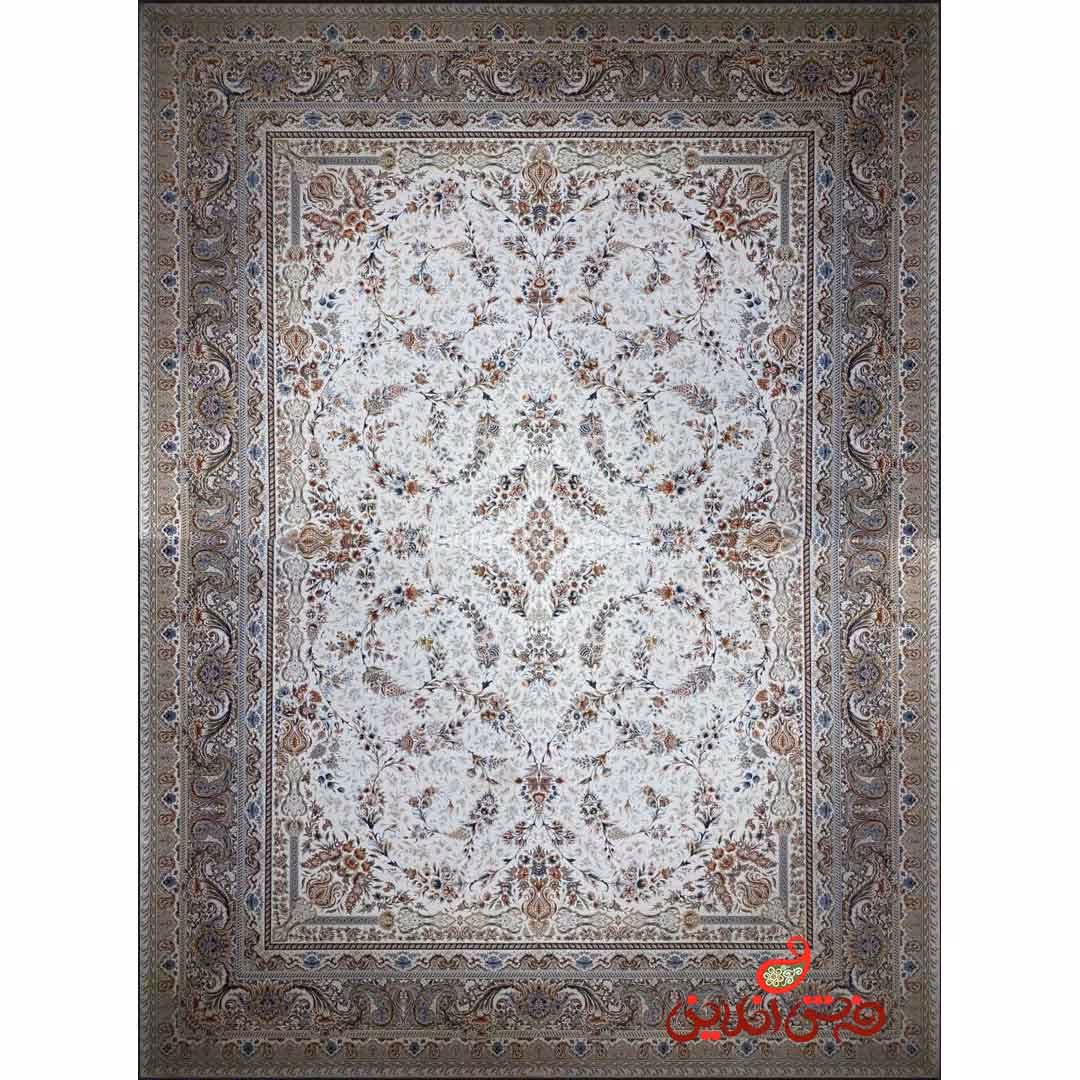 فرش ماشینی شاهکار صفویه 5333 کرم