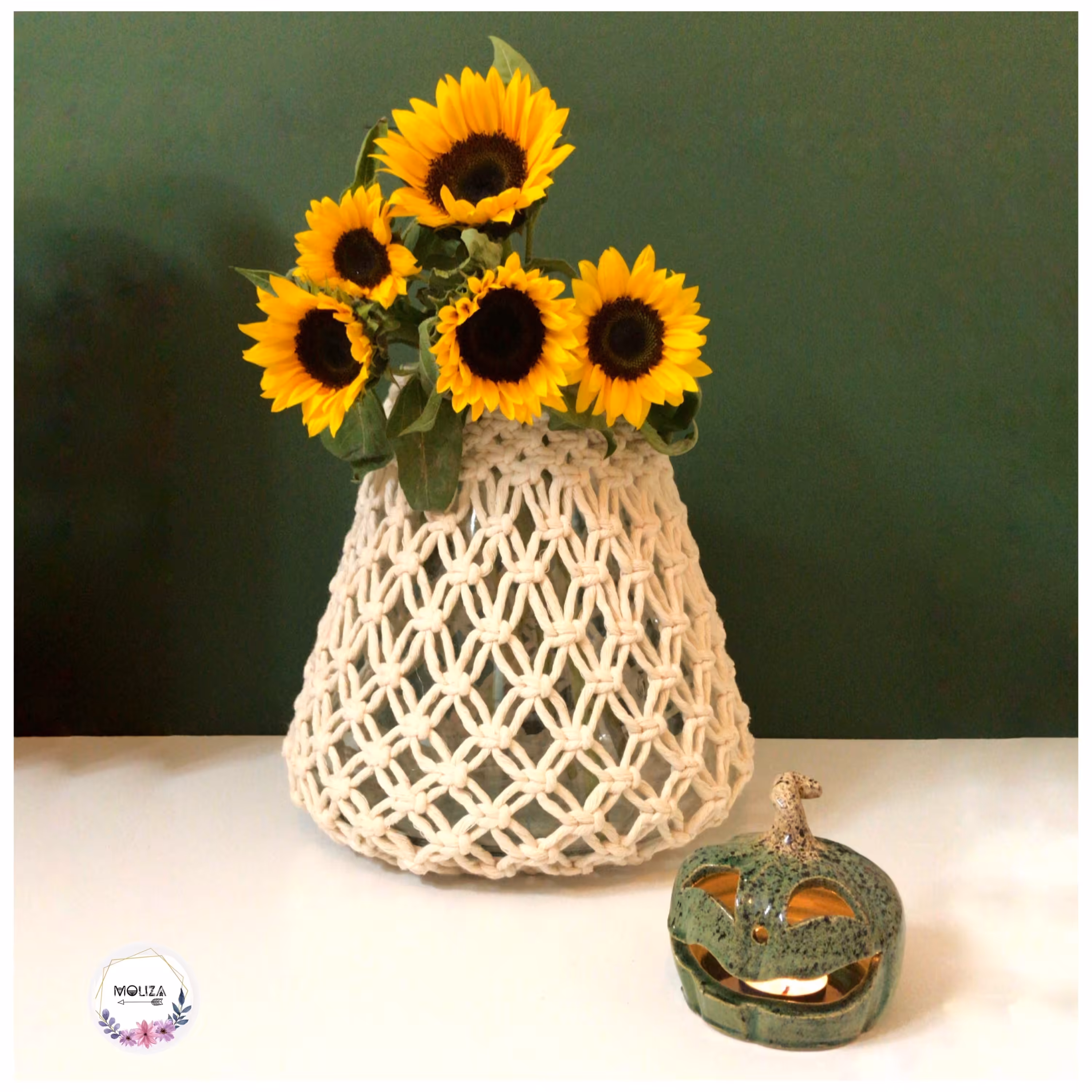 جا شمعی شیشه ای