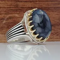 انگشتر مردانه نگین دراگون (کد 1064)