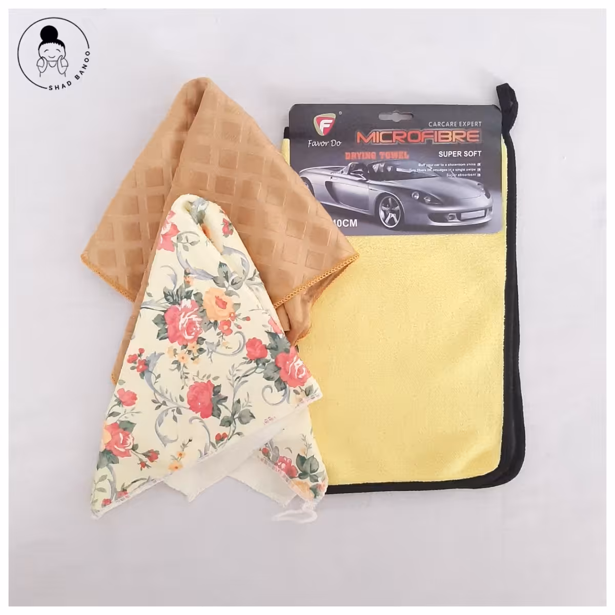 دستمال های نانو و میکرو فایبر پک(بسته) سه تیکه جهیزیه