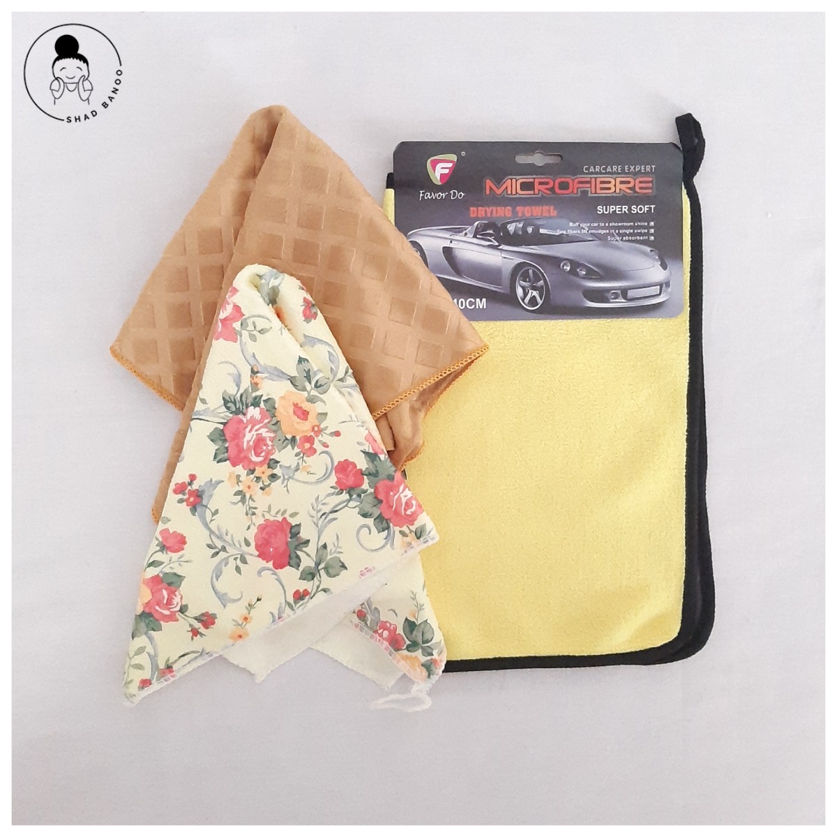 دستمال های نانو و میکرو فایبر پک(بسته) سه تیکه جهیزیه