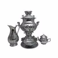 سرویس سماور طوفان 8لیتر پیچ لب ریخته /موجود نمیشود/