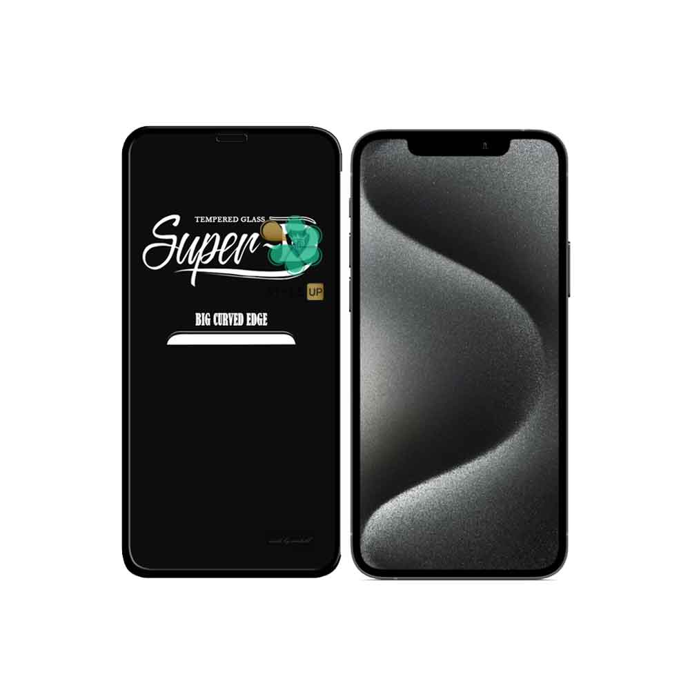 گلس گوشی تمام صفحه Super D مناسب Apple iPhone 15 Pro
