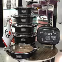 سرویس چدن 15 پارچه ام جی اس مدل جرمنی طوسی