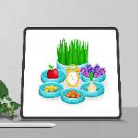 تصویر سازی هفت سین | گرافیک با طعم تربچه