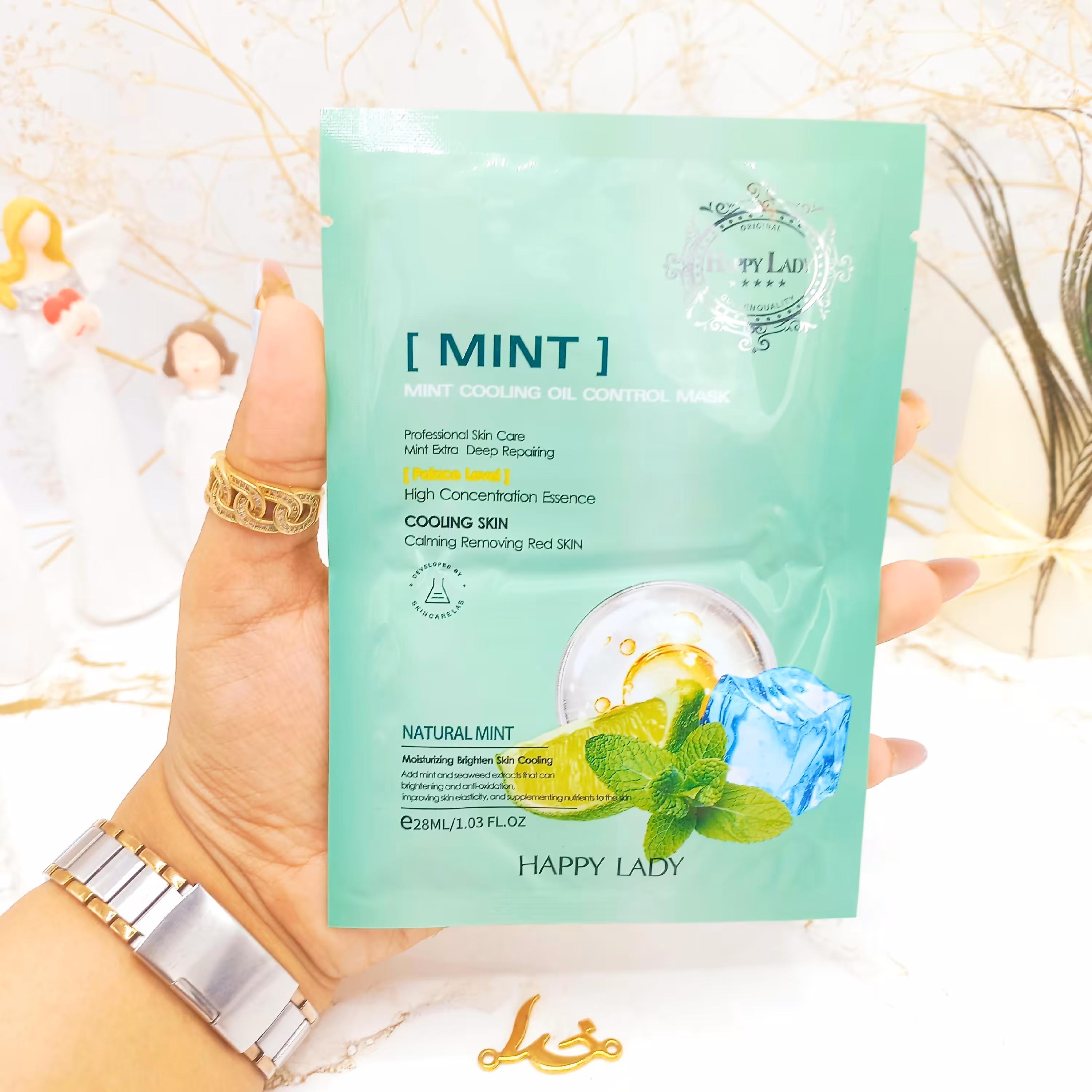 ماسک ورقه ای چند کاره لیمو و نعنا هپی لیدی