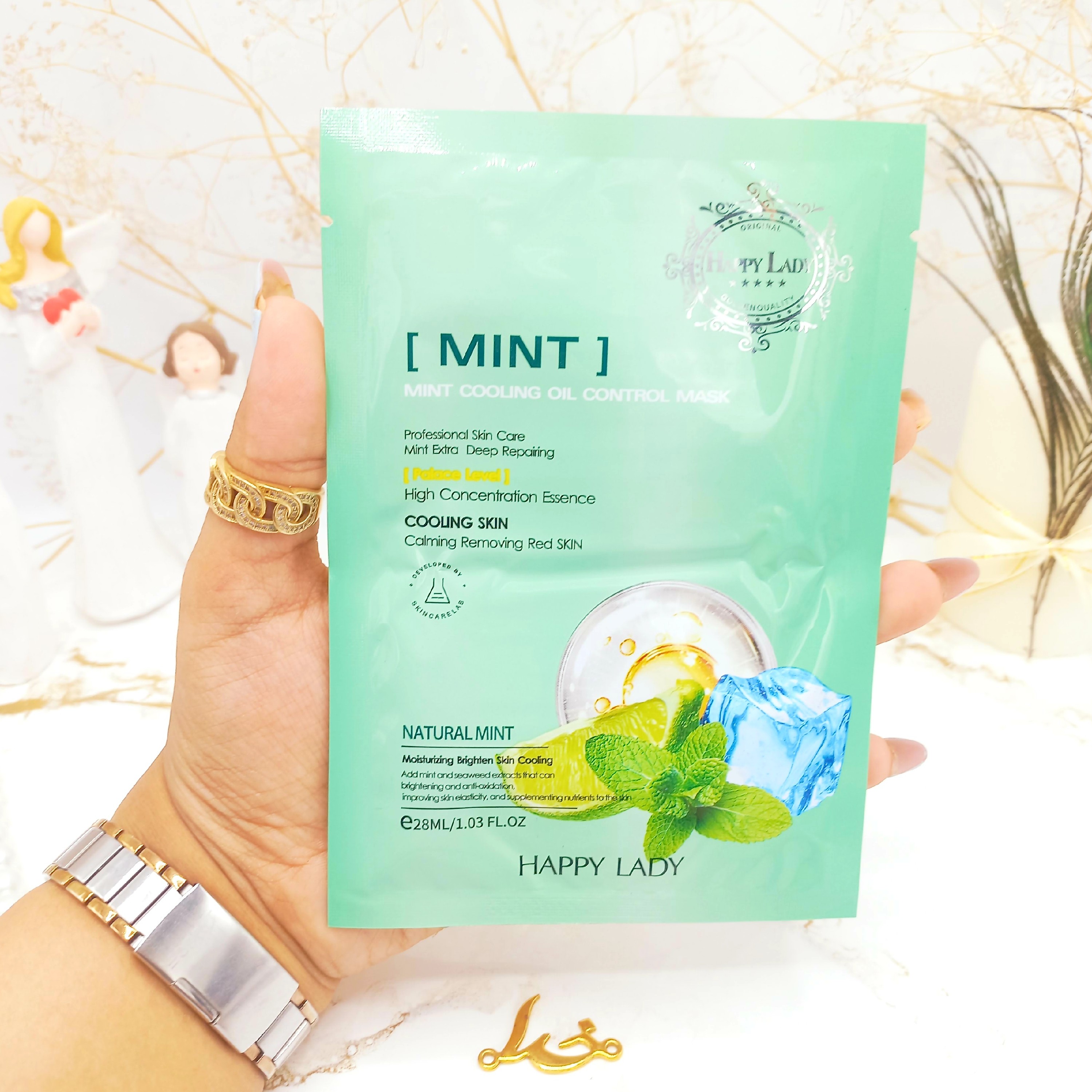 ماسک ورقه ای چند کاره لیمو و نعنا هپی لیدی