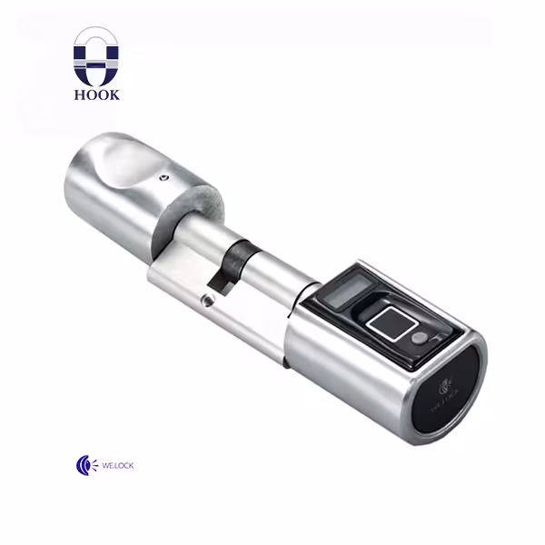 خرید سیلندر قفل هوشمند اثر انگشتی L6SECB برند WeLock | هوک