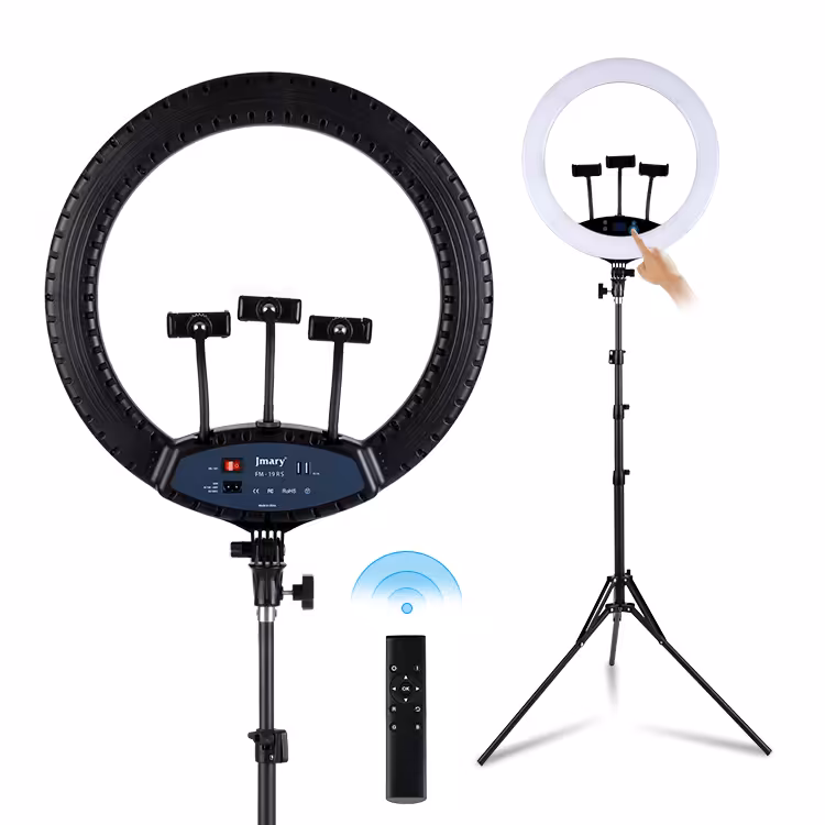 رینگ لایت جی ماری Jmary FM-19RS ( 46 سانت 60 وات) به همراه پایه 801