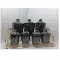 پاسماوری استند دار طرح سنگ ماربل جنس سرامیکی 15 پارچه و مقاوم با طرحی منحصربفرد  