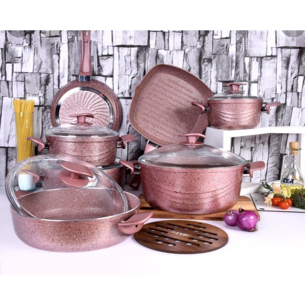 سرویس 12پارچه گرانیتی Eviz طرح سویینگ ترک (پس کرایه)