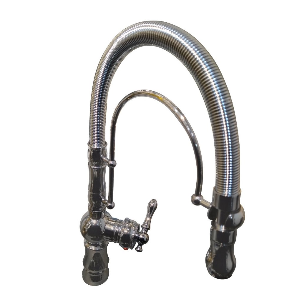 شیر فنری ظرفشویی رنگ کروم 5 سال گارانتی