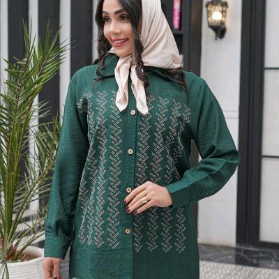 شومیز مانتویی بابوس دونخ مدل نگین
