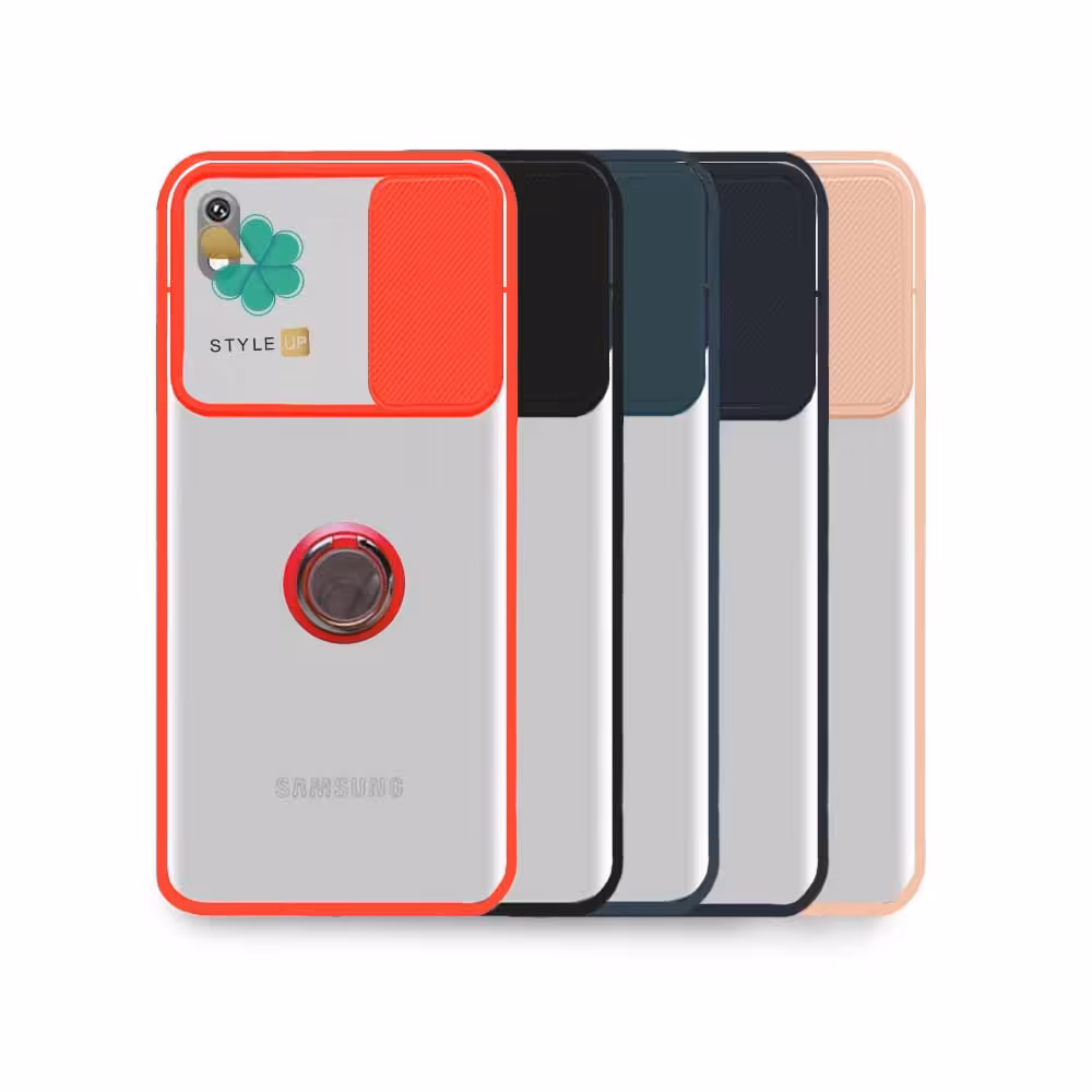 قاب پشت مات رینگ دار گوشی سامسونگ Samsung A02 مدل محافظ لنز دار